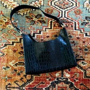 Faux snakeskin purse